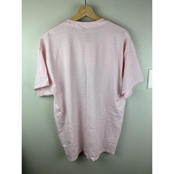 All American Outfitters Pitbull T-Shirt XL - Pink Hanes Beefy-T Like New - Picture 4 of 5